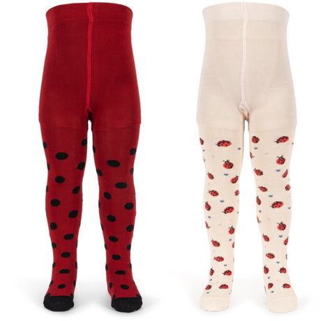 Konges Sløjd Ladybug 2 Pack Ladybug Jacquard Tights
