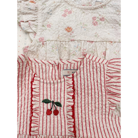 Konges Sløjd Amour Stripe Ellie Frill Romper Gots