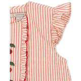 Konges Sløjd Amour Stripe Ellie Frill Top Gots