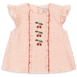 Konges Sløjd Amour Stripe Ellie Frill Top Gots