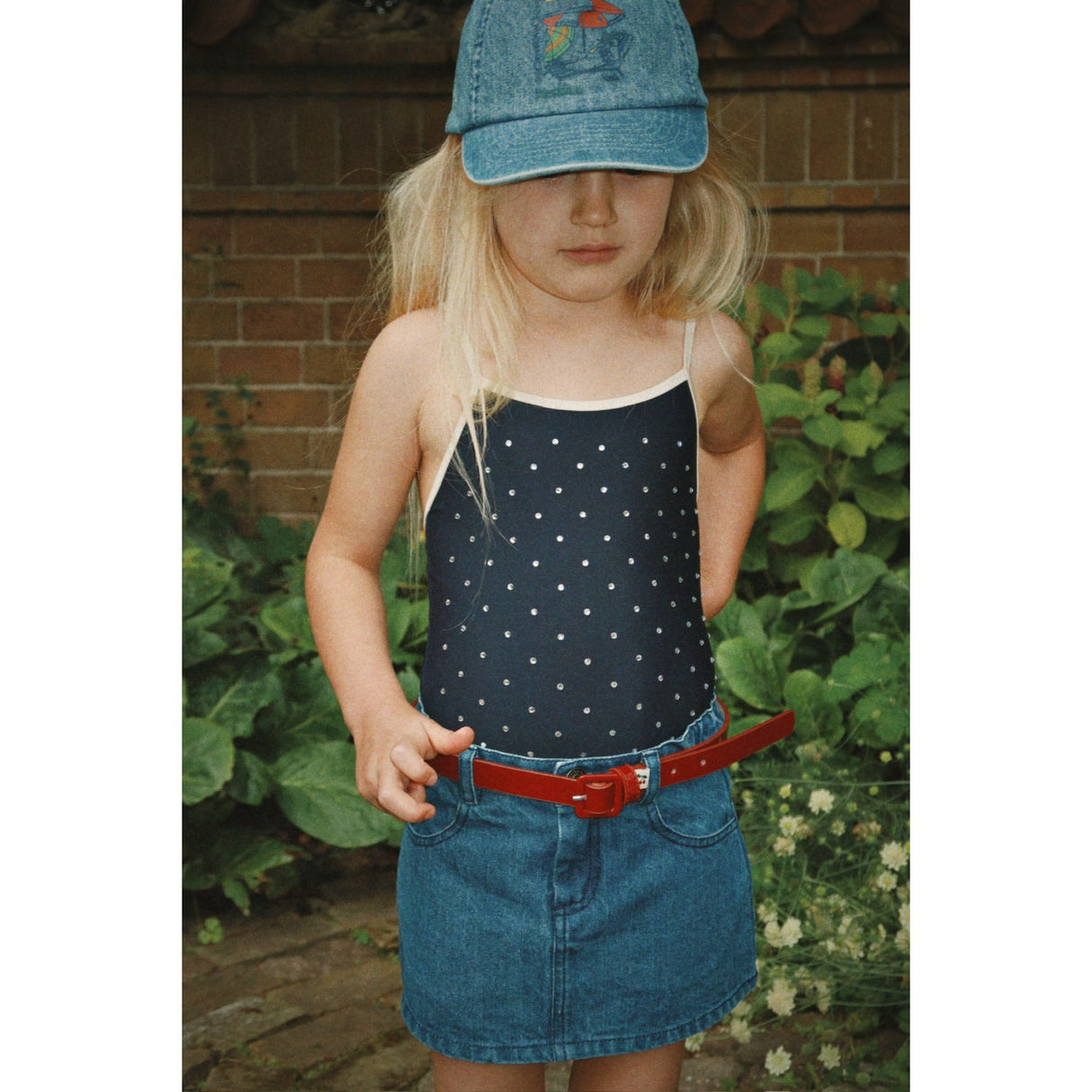 Konges Sløjd Denim Blue Magot Skirt Gots
