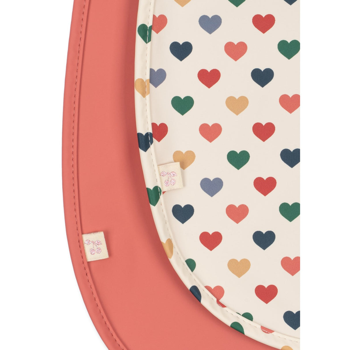 Konges Sløjd Coeur Colore/Faded Rose 2 Pack Dinner Bib