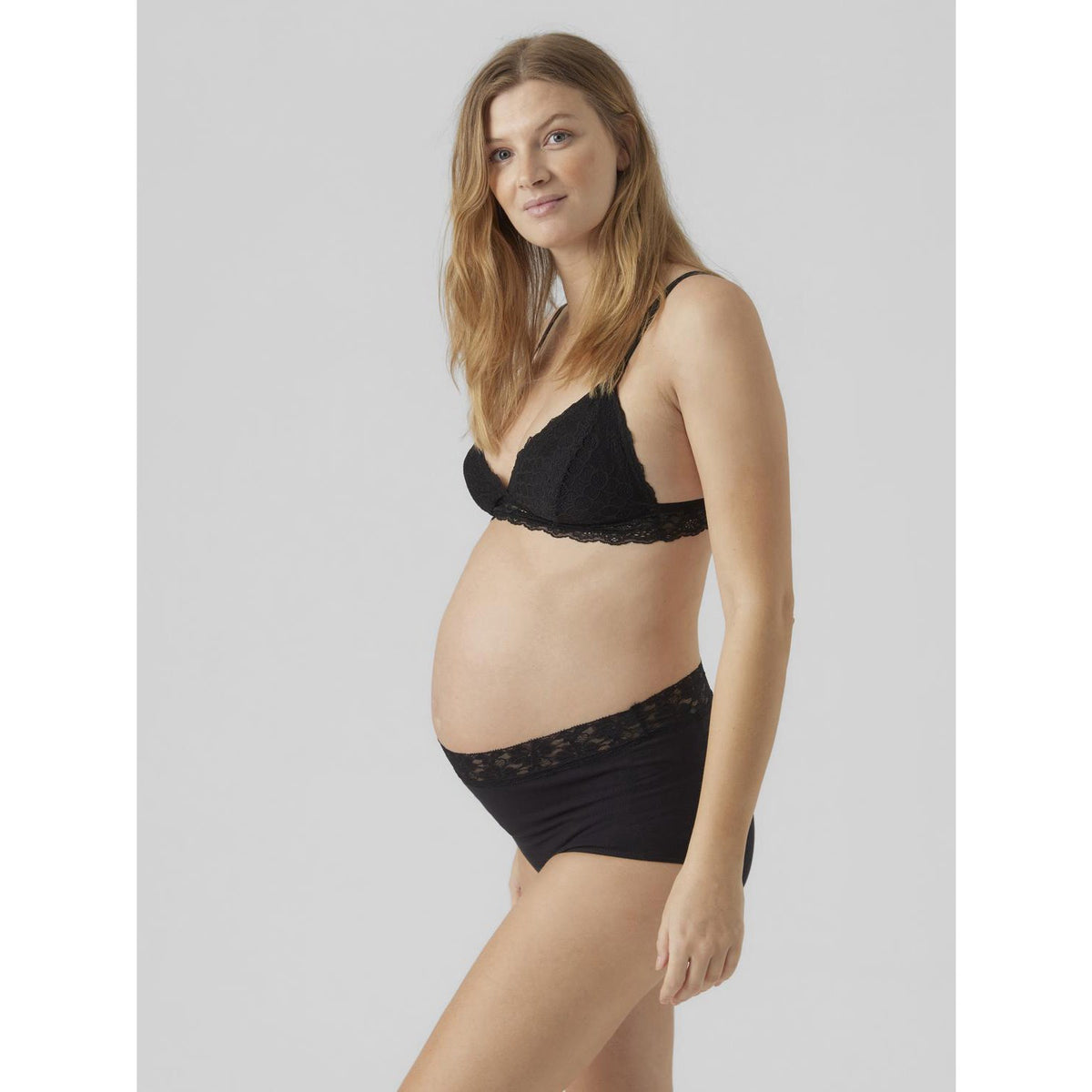 Mama;licious Black Mlheal Hw Lace Panties 3-P A.
