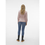 Mama;licious Misty Rose Melange Mlnewanne L/S Knit Top A.