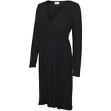 Mama;licious Black Mltrinity Tess Abk Ls Jrs Dress 2F
