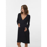 Mama;licious Black Mltrinity Tess Abk Ls Jrs Dress 2F