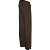Mama;licious Chocolate Brown Melange Mlkira Wide Jrs Pants Hw