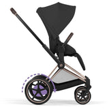Cybex Sepia Black/Black Epriam Comfort Rosegold Inklusiv Foldbar Liggedel