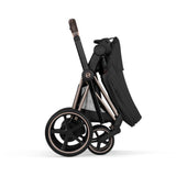 Cybex Sepia Black/Black Epriam Comfort Rosegold Inklusiv Foldbar Liggedel
