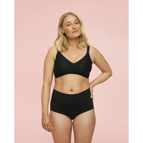 momkind Black Ultra Seamless High-Waist Briefs, 2-Pack