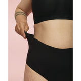 momkind Black Ultra Seamless High-Waist Briefs, 2-Pack