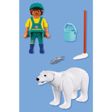 Playmobil® Zoo: Polar Bear And Zookeeper