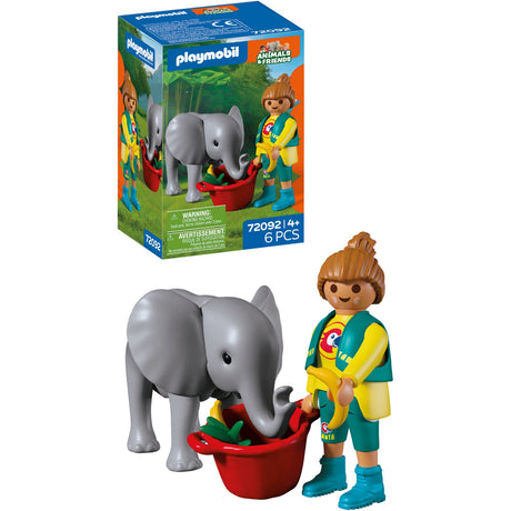 Playmobil® Zoo: Baby Elephant And Zookeeper
