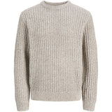 Jack & Jones Junior Sea Salt Jjjaxon Knit Crew Neck Jnr