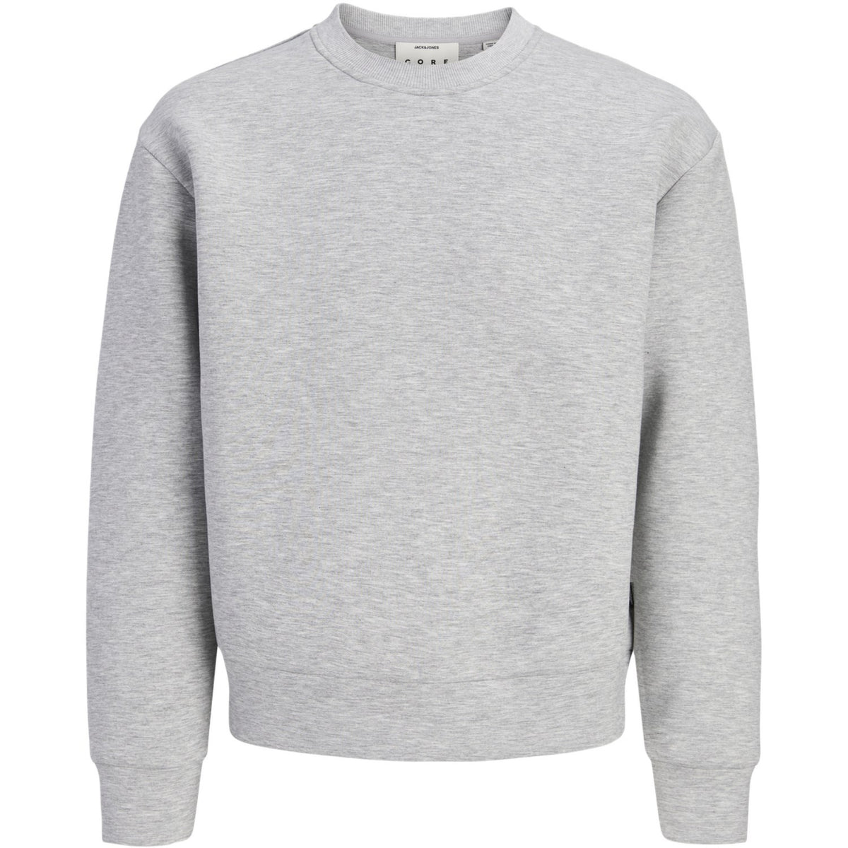 Jack & Jones Junior Light Grey Melange New Jcolegacy Sweat Scuba Crew Neck Jnr