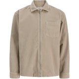 Jack & Jones Junior Feather Gray Jortoronto Cordudoy Zip Shirt Ls Bf Jnr