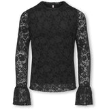 kids ONLY Black Kogtoos L/S Lace Top Jrs