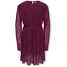 kids ONLY Rumba Red Silver Lurex Kogglam Ls Dress Jrs