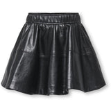 kids ONLY Black Kogjacky Faux Leather Skater Skirt Pnt
