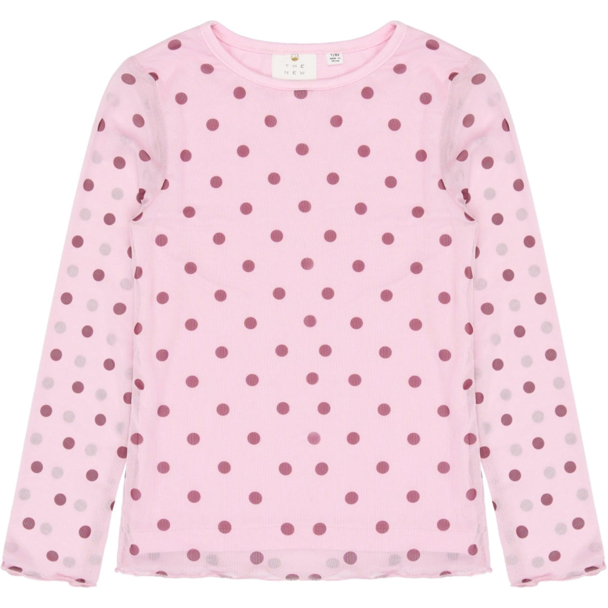 The New Pink Lavender AOP Tn Tnvandelia L_S Mesh Tee