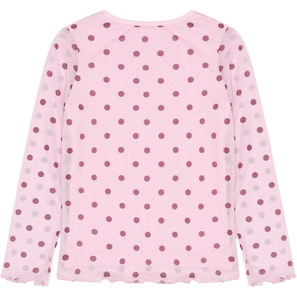 The New Pink Lavender AOP Tn Tnvandelia L_S Mesh Tee