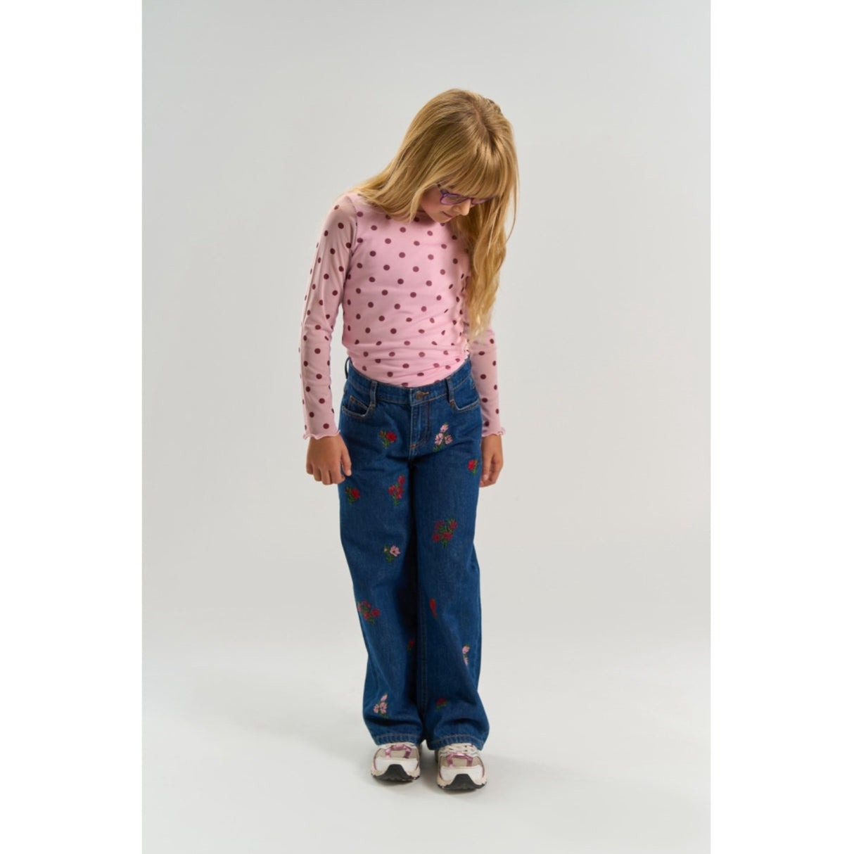 The New Pink Lavender AOP Tn Tnvandelia L_S Mesh Tee