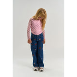 The New Pink Lavender AOP Tn Tnvandelia L_S Mesh Tee