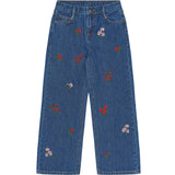 The New Medium Blue Denim Emb Tnvincetta Wide Fit Jeans