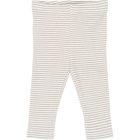 THE NEW Siblings Taupe Gray Striped Tn Tnsbvitus Rib Leggings