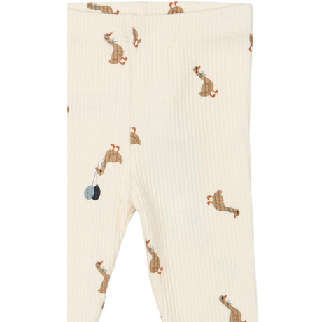 THE NEW Siblings Gardenia AOP Tnsbvito Rib Leggings