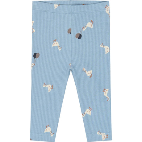 THE NEW Siblings Ashley Blue AOP Tnsbvito Rib Leggings