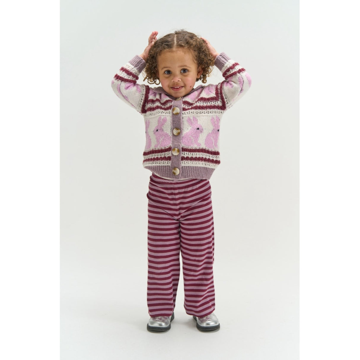 THE NEW Siblings Elderberry Striped Tn Tnstfro Wide Rib Pants
