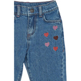 THE NEW Siblings Light Blue Denim Emb Tnstvalora Mom Fit Jeans