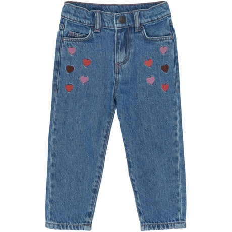 THE NEW Siblings Light Blue Denim Emb Tnstvalora Mom Fit Jeans