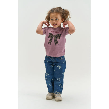 THE NEW Siblings Medium Blue Denim AOP Tnstvinaya Regular Fit Jeans