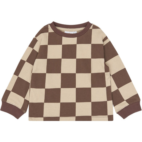 THE NEW Siblings Chestnut Check Tnstvebbo Os Sweatshirt
