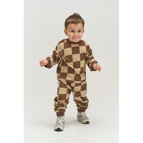 THE NEW Siblings Chestnut Check Tnstvebbo Os Sweatshirt
