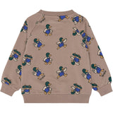 THE NEW Siblings Taupe Gray AOP Tn Tnstvhil Sweatshirt