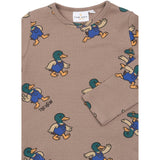 THE NEW Siblings Taupe Gray AOP Tn Tnstvaldemar L_S Rib Tee