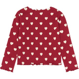 The New Rio Red AOP Tn Tnholiday Red Heart Rib Night Set