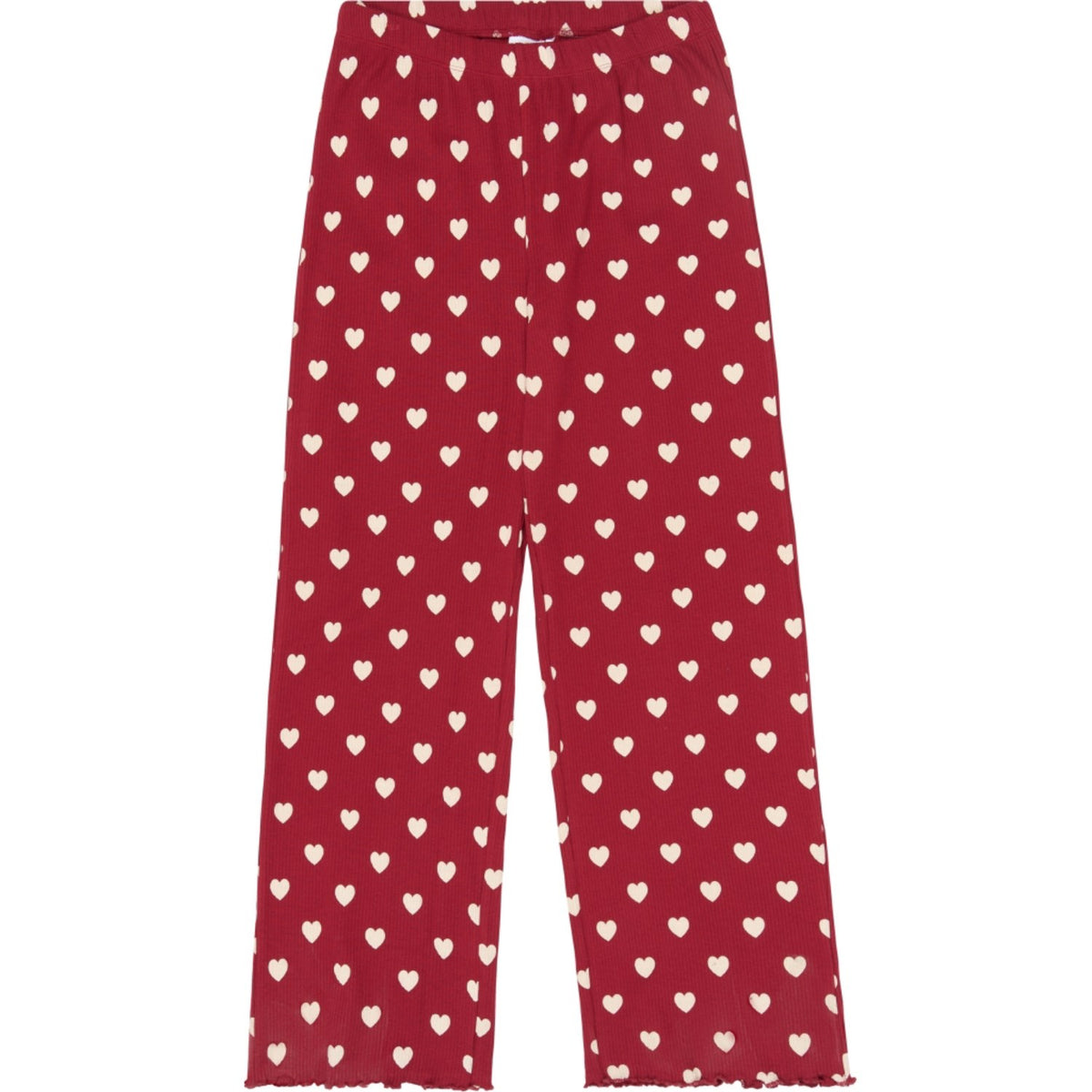 The New Rio Red AOP Tn Tnholiday Red Heart Adult Rib Night Set