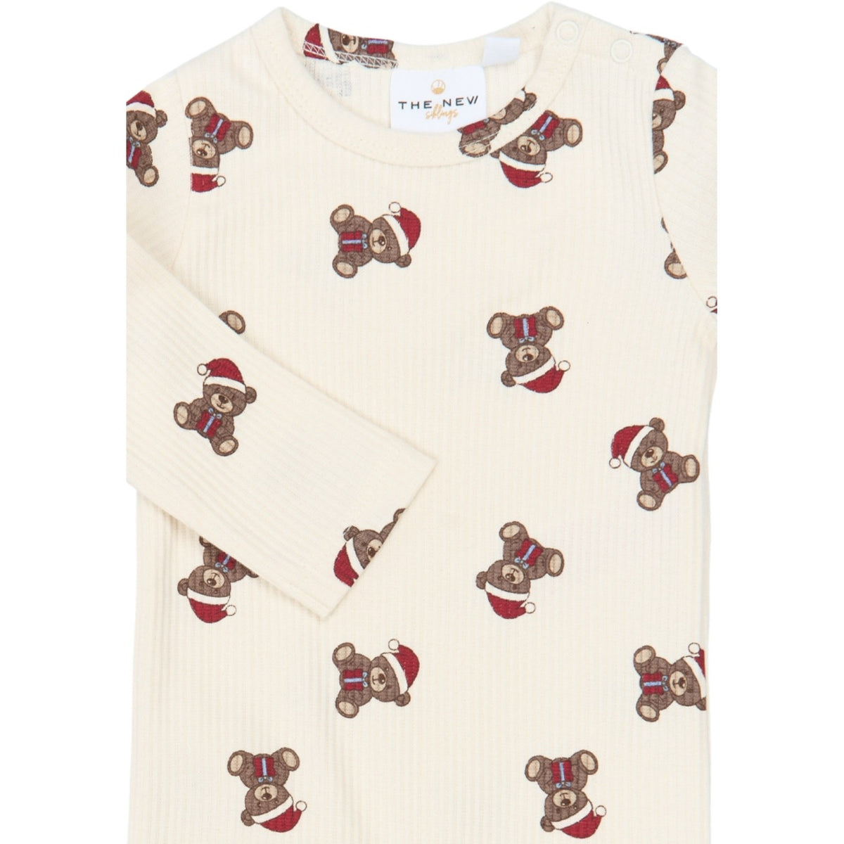 THE NEW Siblings Gardenia AOP Tnsbholiday Teddy L_S Rib Jumpsuit