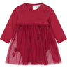 THE NEW Siblings Rio Red Emb Tnsbynalla L_S Mesh Bodydress
