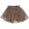 THE NEW Siblings Taupe Gray Emb Tn Tnsbynalla Mesh Skirt