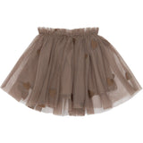 THE NEW Siblings Taupe Gray Emb Tn Tnsbynalla Mesh Skirt