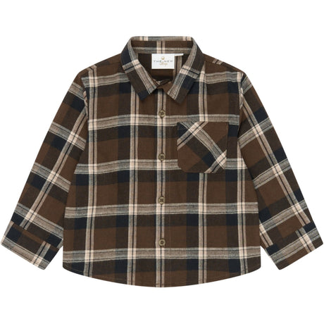 THE NEW Siblings Navy Blazer Check Tnstyaki L_S Flannel Shirt