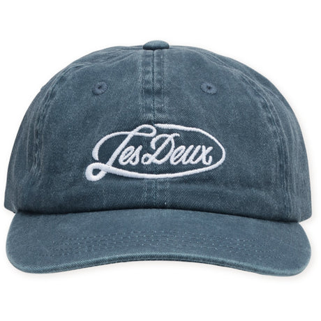 Les Deux Kids Dark Denim Blue Logo Dad Cap KIDS