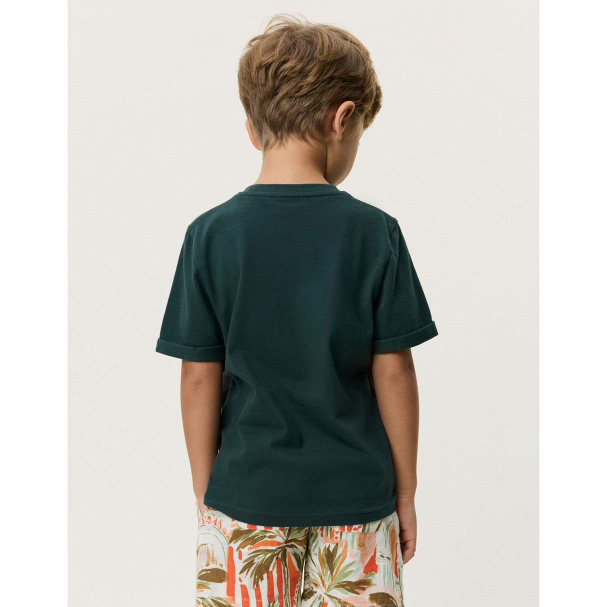 Les Deux Kids Pine Green Core Contrast T-Shirt KIDS