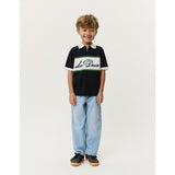 Les Deux Kids Tap Shoe Black Knitted Zipper Polo KIDS