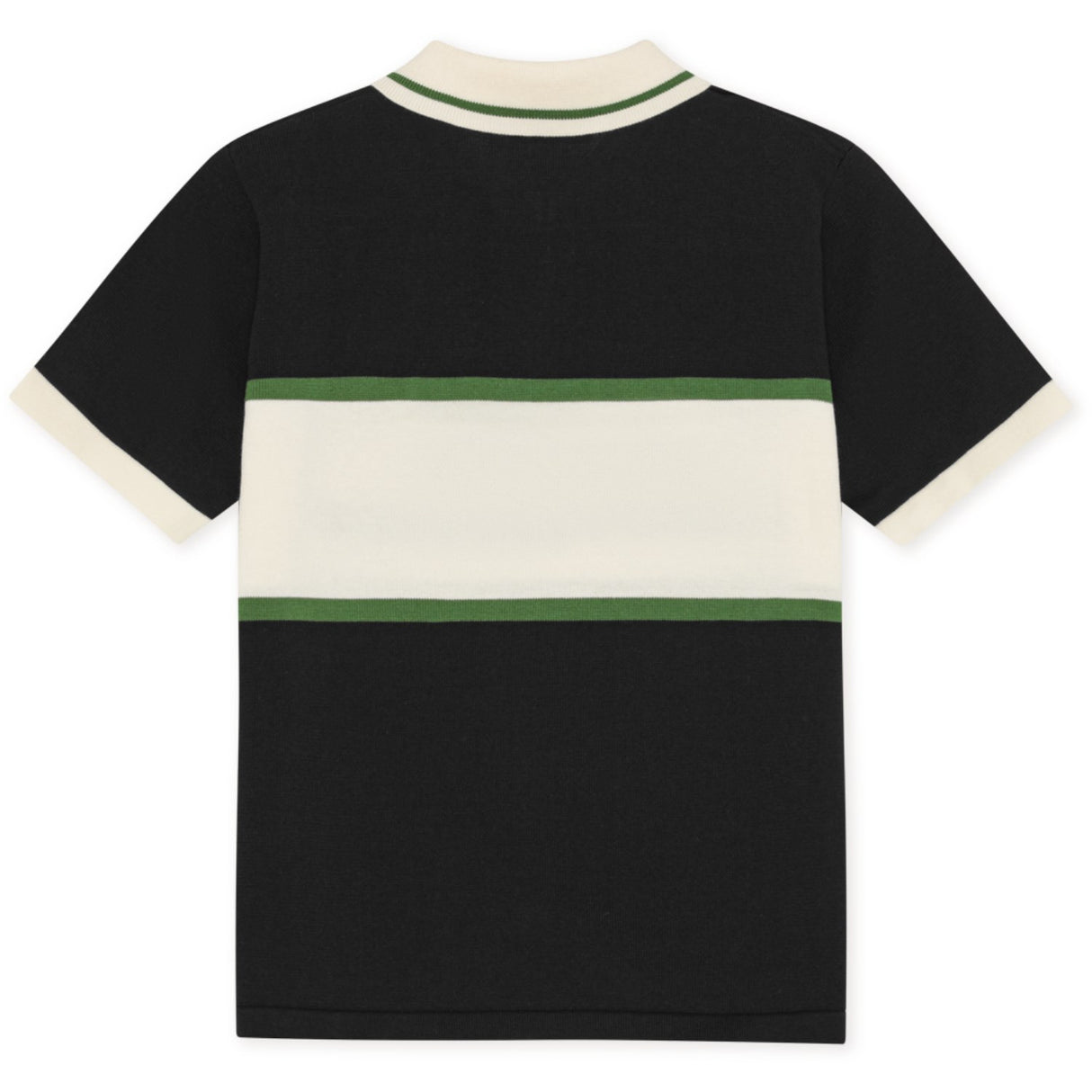 Les Deux Kids Tap Shoe Black Knitted Zipper Polo KIDS